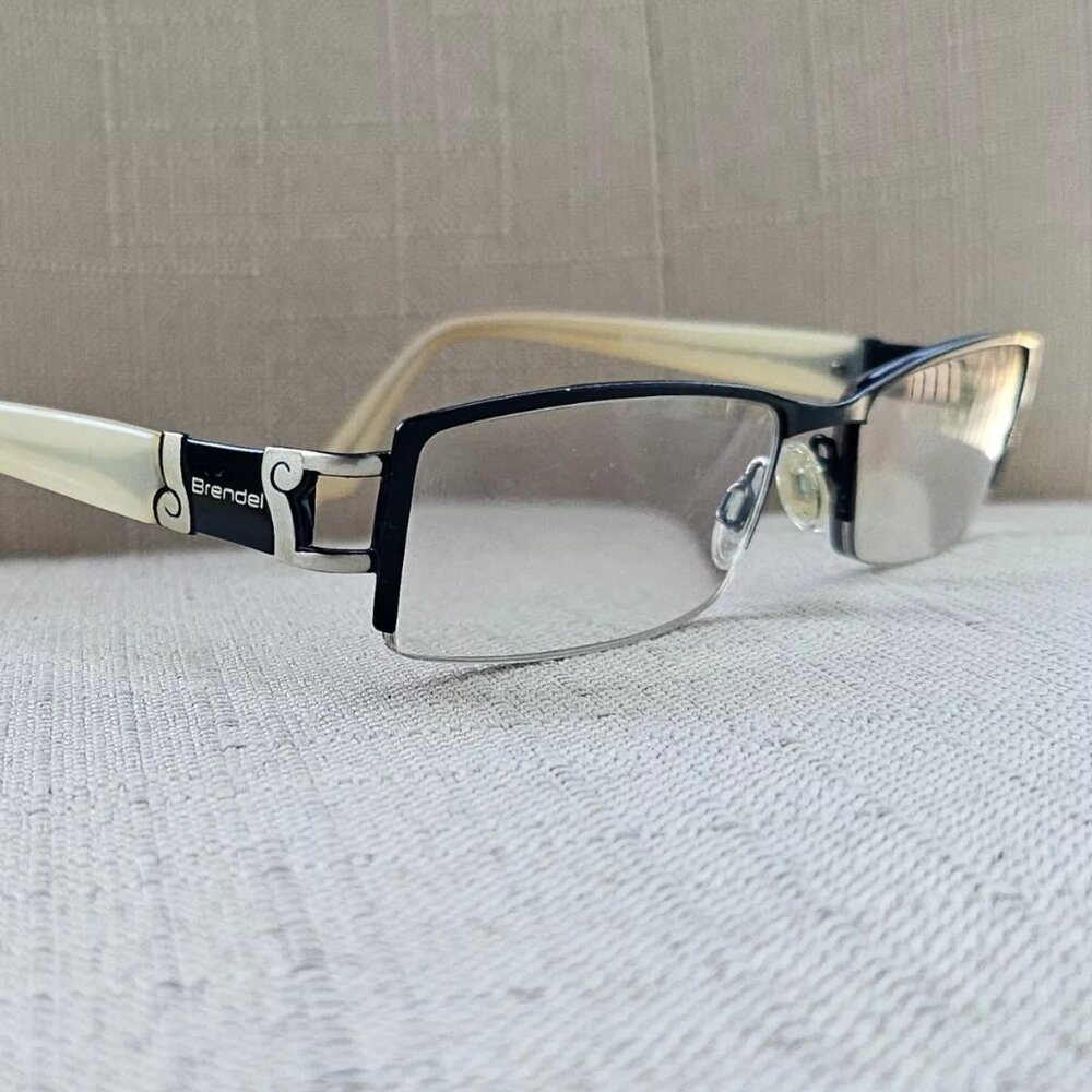 ESCHENBACH Germany Women Eyeglasses Frame BRENDEL Black/offWhite Glasses 51[]17